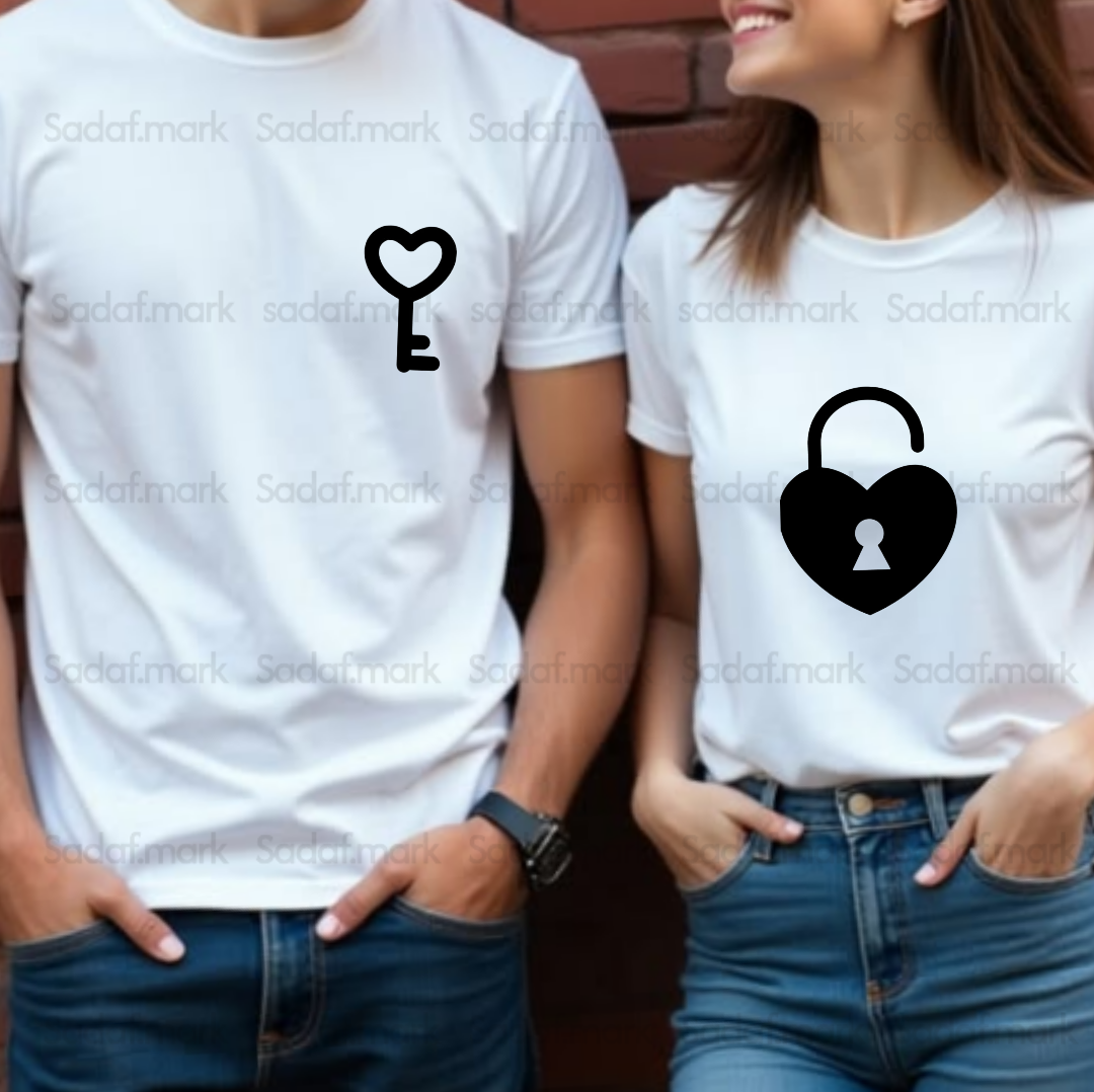برچسب حرارتی ست قلب و کلید