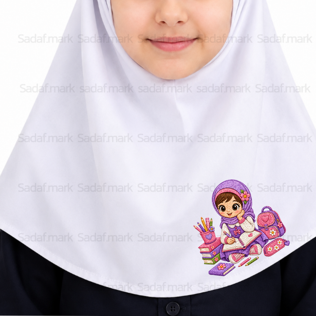 برچسب حرارتی دختر درسخوان
