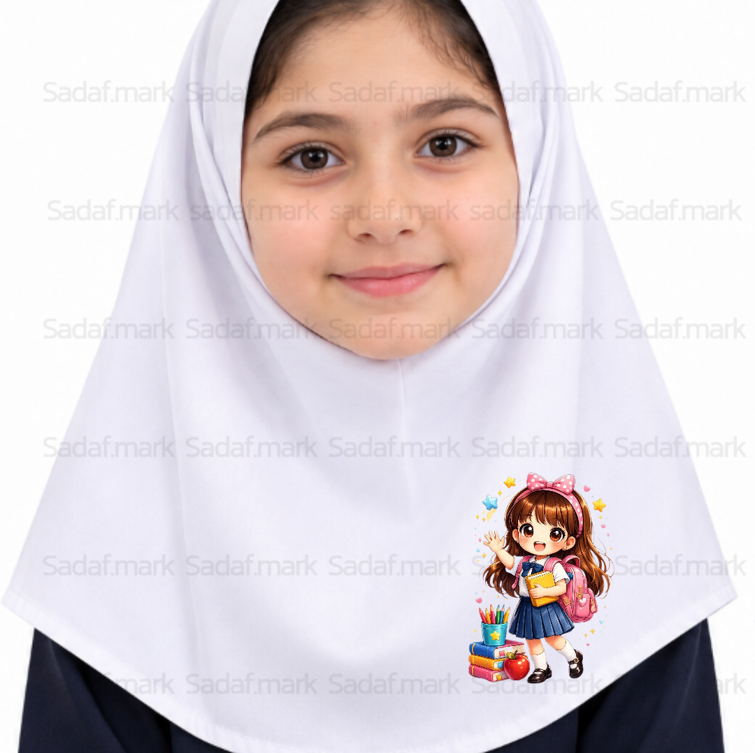 برچسب حرارتی دخترک شاد